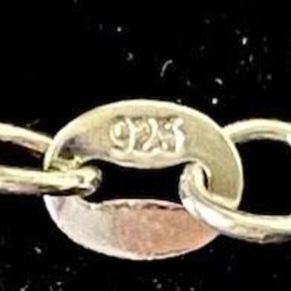 AWE Silver Heart & Chain Stamp 925 - Picture 8 of 11